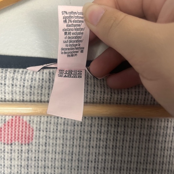 Victoria’s Secret gingham heart thermal pajama long sleeve top size xxl - Picture 6 of 7